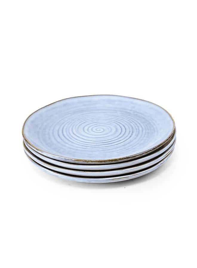 Cuisine Art Set Of 4 -Tia Stoneware Side Plate - 21Cm, Blue - Image 1